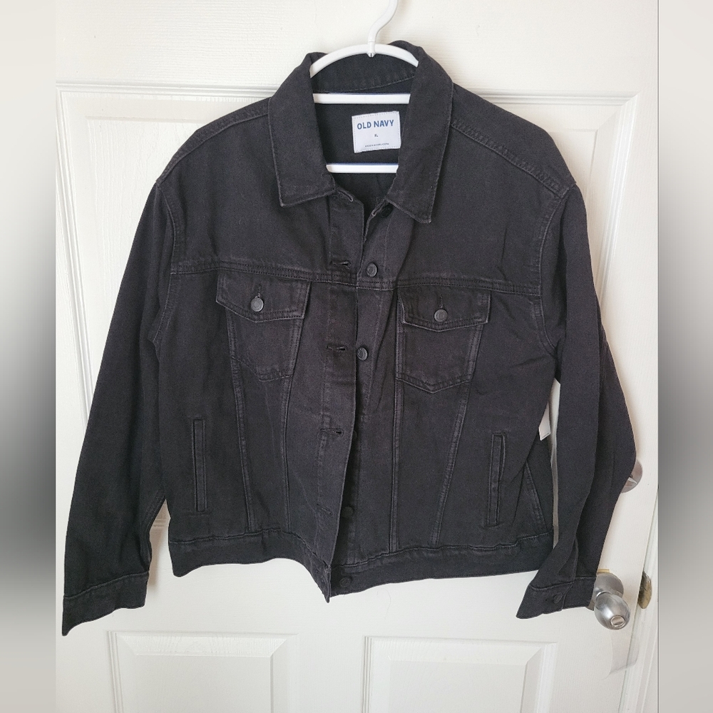 Old Navy Women's Dark Gray Denim Jacket